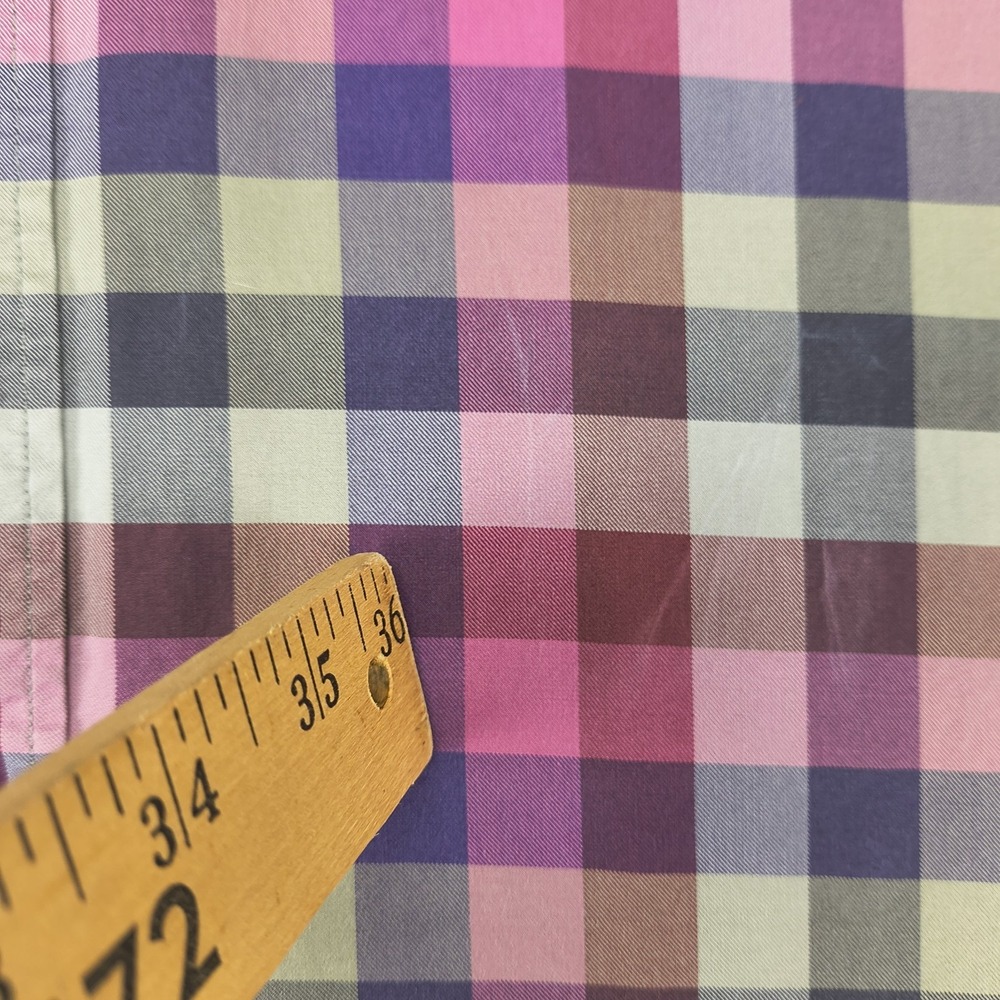 Bugatchi Uomo Mens XXL Classic Fit Long Sleeve Plaid Button Up Shirt Multicolor - Picture 5 of 11